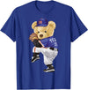 BERSLL Cute Teddy Bear Baseball Jug Sweatshirt T-Shirt - Royal Blue