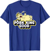 Pork King Good 70's Throwback Pig Logo T-Shirt - Royal Blue