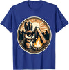 Happy Easter Bunny Rabbit Camping Camper Men Women Kids Cute T-Shirt in Royal Blue