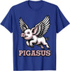 Mythical Pigasus Flying Pig Pigasus Flying Pig Animal Mythical Pig Lover T-Shirt - Royal Blue