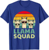 Funny Llama Gift Llama Lover Accessories & Stuff Funny Llama Design for Men Women Llama Alpaca Farm Animal T-Shirt - Royal Blue
