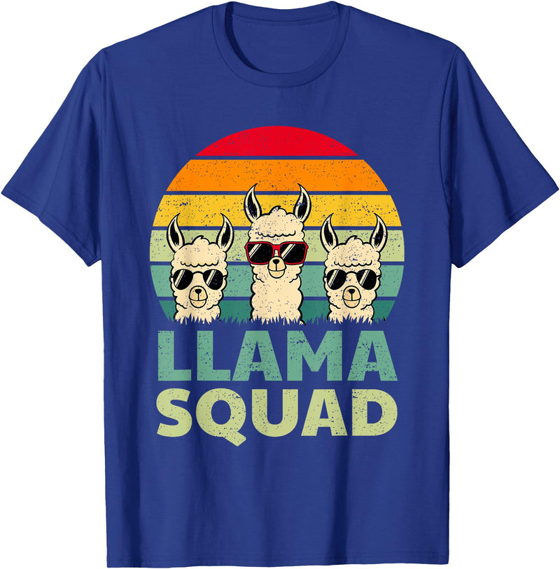 Funny Llama Gift Llama Lover Accessories & Stuff Funny Llama Design for Men Women Llama Alpaca Farm Animal T-Shirt - Royal Blue