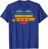 Just for Mom Mama Bear Four Cubs Shirt Retr Heart Mothers Day Gift T-Shirt - Royal Blue