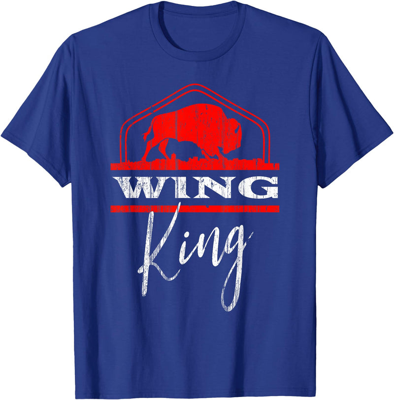 Nickel City Tailgate Gear Buffalo Wing King Legend T-Shirt - Royal Blue