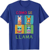 Como se LLAMA Shirts Funny Como Se LLAMA Animal for LLAMA Lovers T-Shirt - Royal Blue