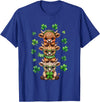 St Patricks Day Highland Cow Lucky Irish Shamrock Funny St Patrick's Day Highland Cow Lucky Shamrock Irish T-Shirt - Royal