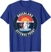 Greenland Defense Front Polar Bear tee Greenland Guard Polar Bear Spear Arctic Emblem T-Shirt - Royal Blue