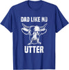 Lustige Kühe Bauernhof Papa Farming Leben Kuh Papa wie Keine Utter Funny Father's Day Animal Word Game T-Shirt - Royal Blue