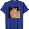 Hamster Meme Peace Sign Funny Pet Owner Trendy T-Shirt - Royal Blue