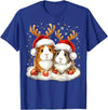 Funny Xmas Guinea Pig Lover Christmas Christmas Guinea Pig Reindeer Xmas T-Shirt - Royal Blue