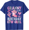 Pink Western Cowgirl Bday Party Family Matching Granny Of The Birthday Cow-Girl Rodeo Cowgirl Bday T-Shirt - Royal Blue