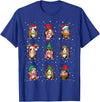 Kawaii Guinea Pig Lovers Clothes Cute Guinea Pigs In Xmas Costume Funny Christmas Holiday Black Unisex-Adult T-Shirt - Royal Blue