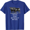 Cow Angus Tagging Things Way Before It Was Cool Black Angus T-Shirt - Royal Blue