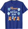 Balloons Birthday Party Matching Family Tee Birthday Bear Grandma Mimi Of The Birthday Boy T-Shirt - Royal Blue
