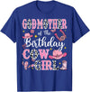 Birthday Girl CowGirl Matching Family GodMother Of The Birthday Cow-Girl Rodeo Cow Girl Birthday T-Shirt - Royal Blue