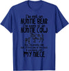 I'm Not An Auntie Bear I'm More Of An Auntie Cow T-Shirt - Royal Blue