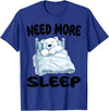 Polar Bear Pajamas & Nightgown .Co Cute Polar Bear Need More Sleep Pajamas Nightgown T-Shirt - Royal Blue