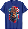 American patriotic buffalo, american bison US flag American patriotic buffalo, american bison, bison US flag T-Shirt - Royal
