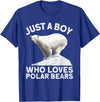 Polar Bear Gift Polar Bear Accessories & Stuff Cool Polar Bear For Boys Kids Polar Bear Lover Arctic Animal T-Shirt - Royal Blue