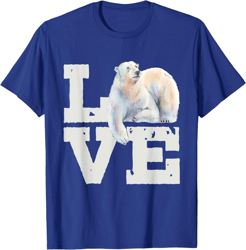 Funny Polar Bear Shirts Polar Bear Lover Zookeeper Zoo Animal Lover Wildlife T-Shirt - Royal Blue