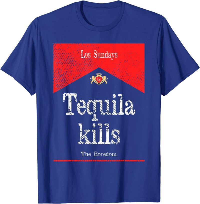 Kills The Boredom T-Shirt - Royal Blue