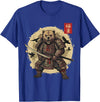Anime Shirts For Men Women Kids Gifts Samurai Bear Shirt Warrior Vintage Graphic Japanese Men T-Shirt - Royal Blue