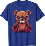 Grumpy Angry Teddy Bear Face T-Shirt