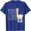 Llama Family Tees NYC Mama Llama Gift Funny Matching Family Tribe Mom Mommy Mum T-Shirt - Royal Blue