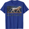 G.Y Production Kids Unisex Black Lion Print T-Shirt - Royal Blue