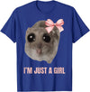 I'm Just a Girl Hamster FUNNY T-Shirt - Royal Blue