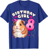 Birthday Girl by Content Design Studio 8th Birthday Girl 8 Years, Guinea Pig T-Shirt - Royal Blue