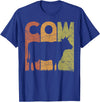 Cow Farming Vintage Cow Lover Retro Designs. Cow Vintage Cow Farmer Retro Dairy Farmer T-Shirt - Royal Blue