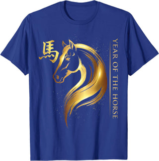 Year of The Horse 2026 Chinese New Year 2026 Year of The Horse T-Shirt - Royal Blue