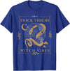 Snakes & Tarot Aesthetic Thick Thighs Witch Vibes Snakes & Tarot Tattoo Aesthetic Thick Thighs Witch Vibes T-Shirt - Royal