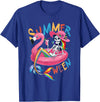 Summer Halloween Summerween Summerween Mermaid Skeleton Flamingo Summer Halloween Women T-Shirt - Royal Blue