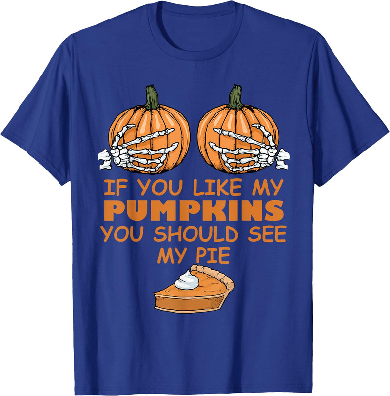 Lustige Halloween Kleidung Pumpkins Funny Halloween T-Shirt - Royal Blue