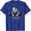 Strong Guinea Pig Lifting Fitness Workout Cool Muscular Guinea Pig Bodybuilder Fitness Power Gym T-Shirt - Royal Blue