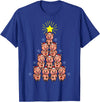 Piggy Go Cute Pig Christmas Tree Gift Shirt Farm Piggies T-Shirt - Royal Blue