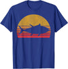 Tuna Fishing Apparel Co. Tuna Fishing Retro Sunset Bluefin Fisherman T-Shirt - Royal Blue
