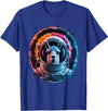 Click For Cool Space Animal Astronaut Designs Llama Men Woman Llama Colorful Space Astronaut Llama T-Shirt - Royal Blue