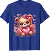 funny amazing valentine bear with heart T-Shirt - Royal Blue