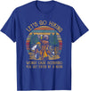 Let's Go Hiking Worst Case Scenario You Get Eaten By A Bear T-Shirt - Royal Blue