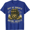 Bear Camp Trekkers Funny Hiking Bear Out of Breath Joke T-Shirt - Royal Blue