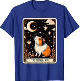 The Guinea Pig Tarot Card Women Men Kids Stars with Moon T-Shirt - Royal Blue