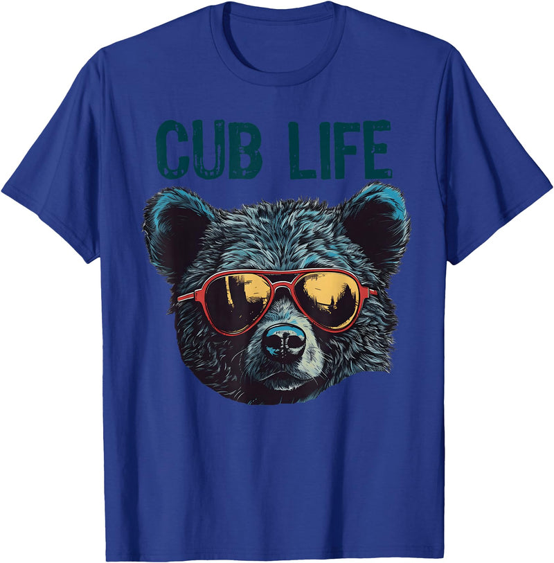 Matching Cute Bear Cub Designs for Boys & Girls Funny Bear Cub Boys Toddler Brown Black Mom Son Daughter T-Shirt - Royal Blue