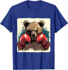 Funny Boxing Animals Boxer Bear With Boxing Gloves Kickboxing Funny Boxing T-Shirt - Royal Blue