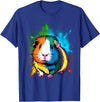 Guinea Pig Lover Gift Co. Cute Guinea Pig Rainbow Design for Guinea Pig Lovers T-Shirt - Royal Blue