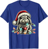Holland Lop Rabbit Chew Christmas Light Vintage Artistic T-Shirt in Royal Blue