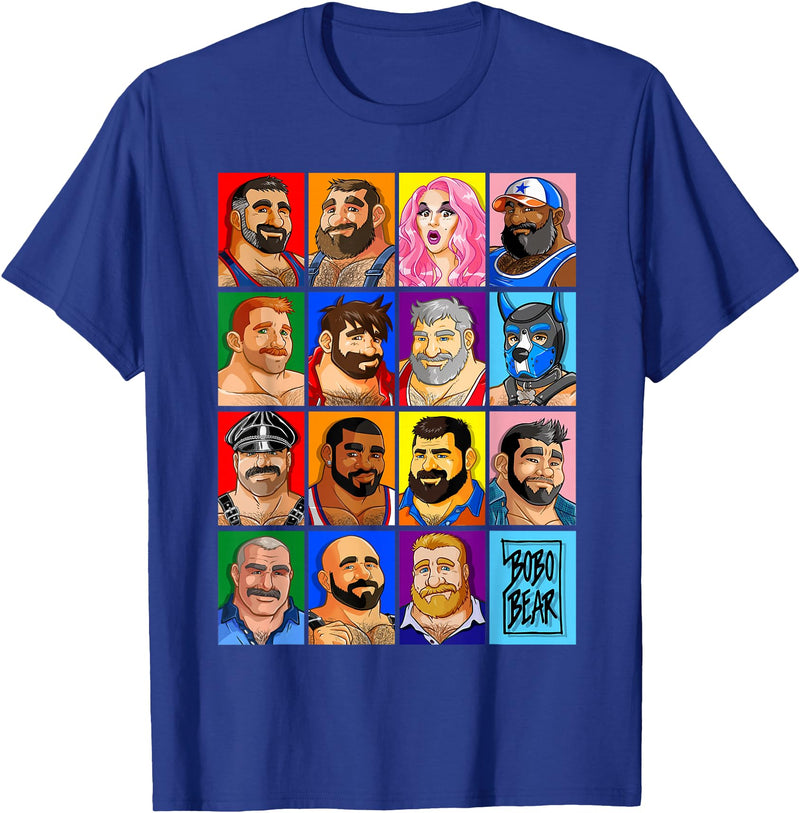 Bobo Bear Happy Pride T-Shirt - Royal Blue