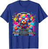 Magical and Funny Music lover Gifts DJ Teddy Bear Disco Hip Hop T-Shirt - Royal Blue